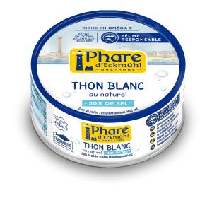 THON ALBACORE AU NATUREL -50% DE SEL