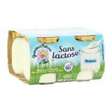 YAOURT NATURE DELACTOSE 4*125GR